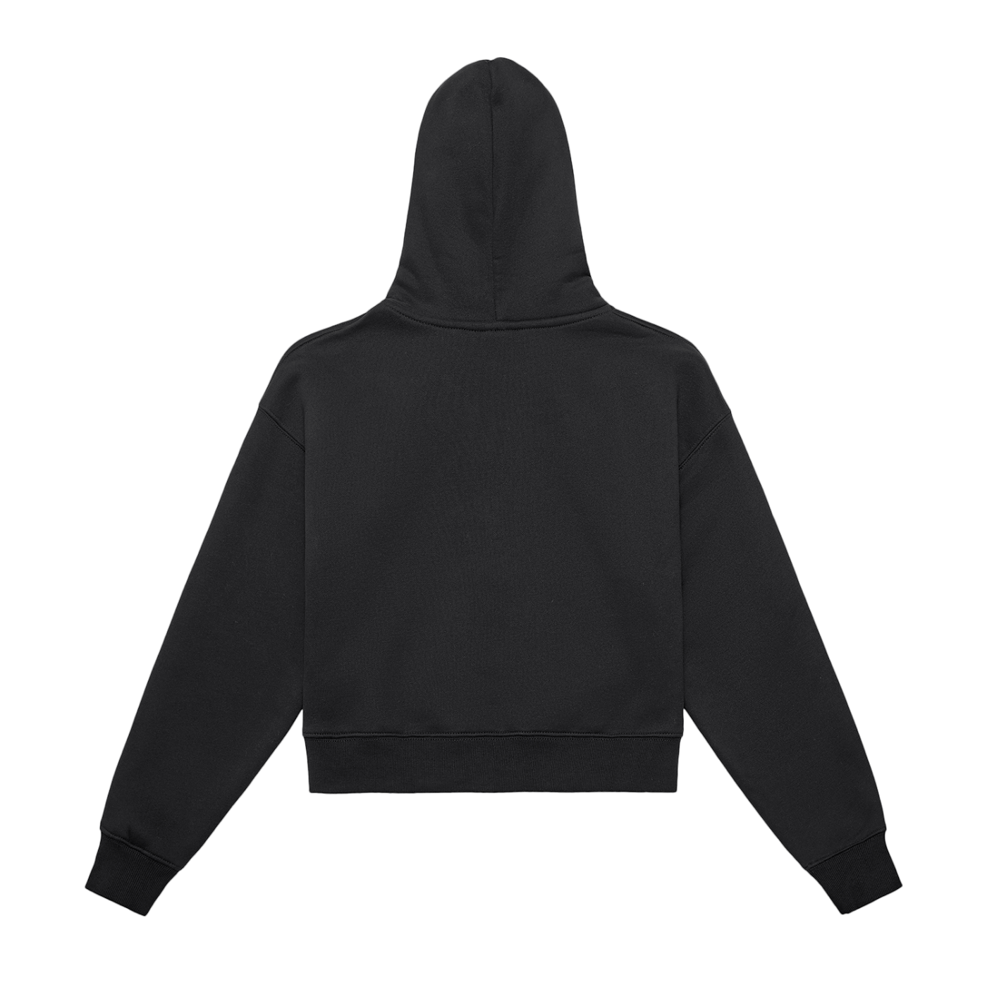 THÉVA Fleeced Zip-Up Cropped Hoodie