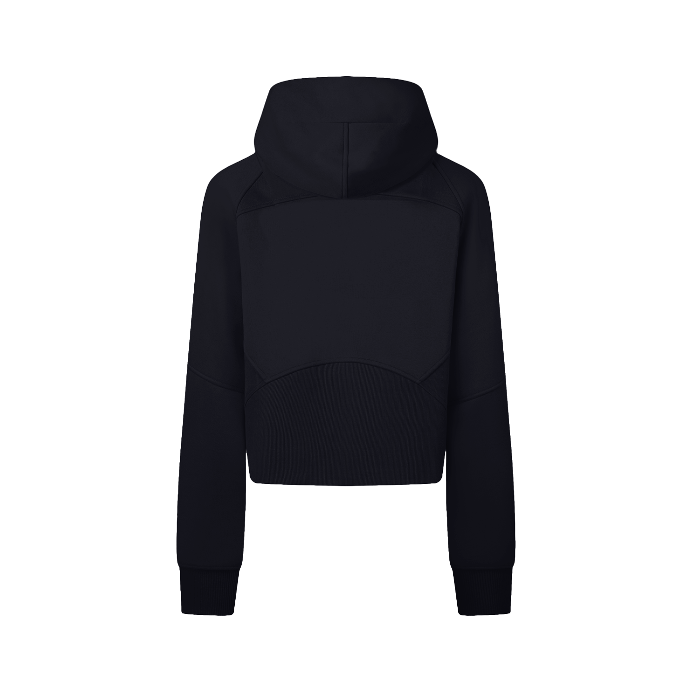 THÉVA Cropped Zip-Through Hoodie