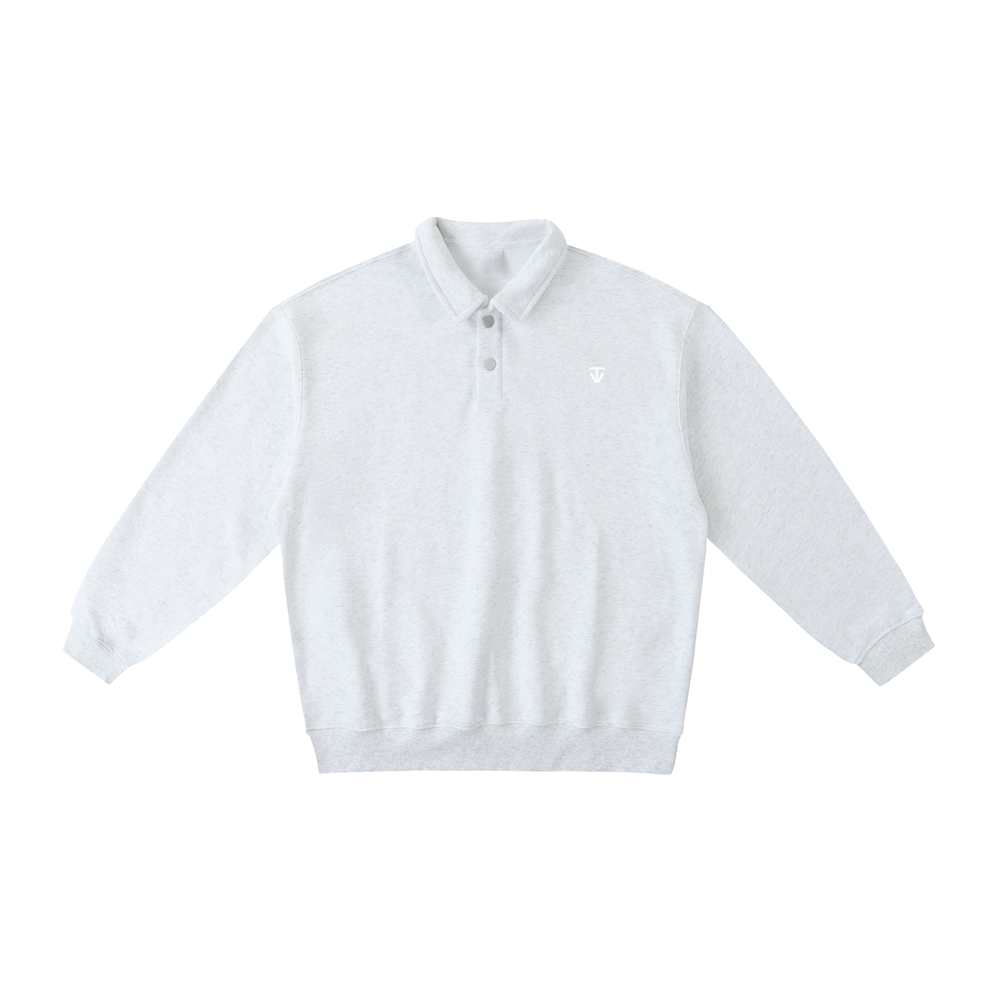 THÉVA Heavyweight Polo-Collar Sweatshirt