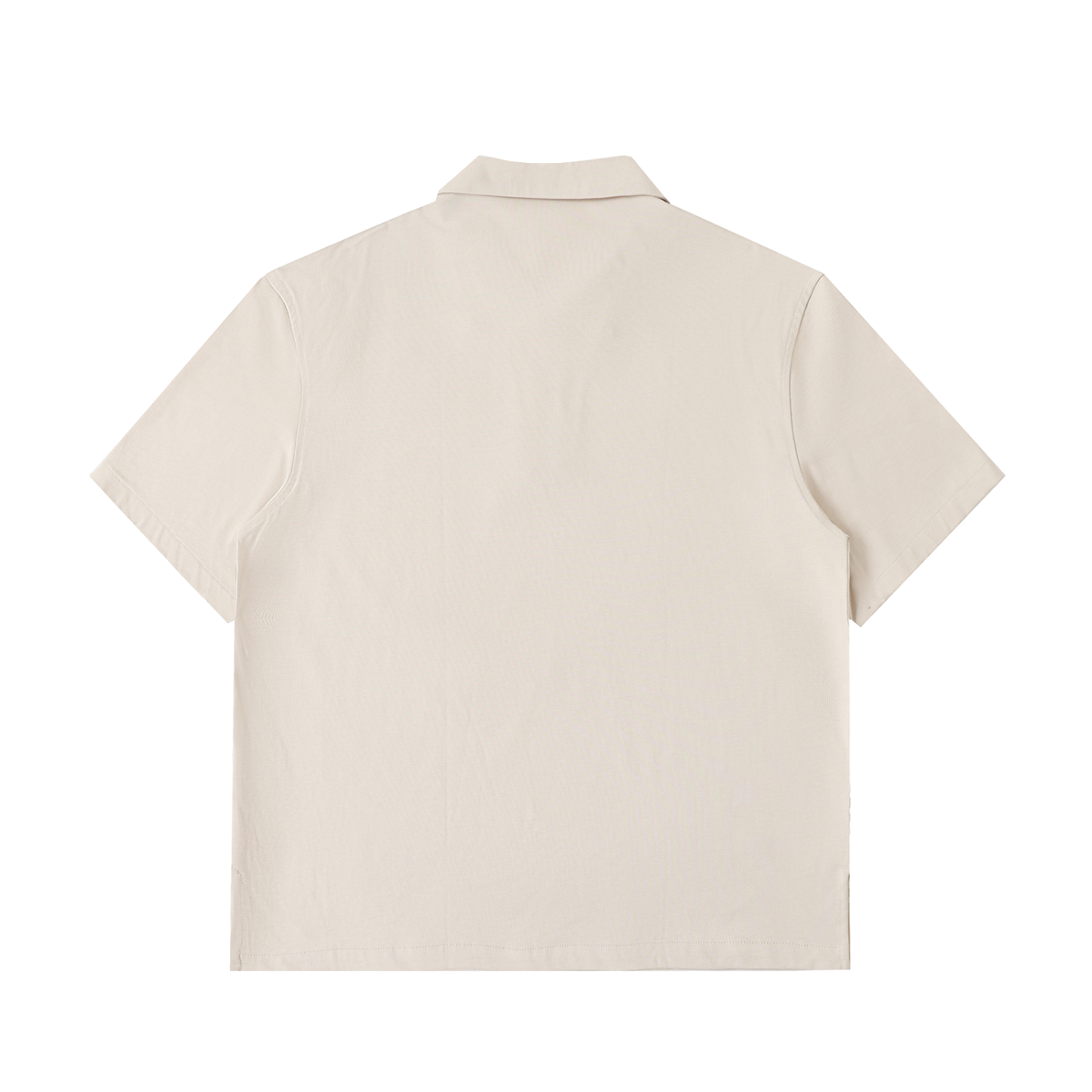 THÉVA Half-Zip Cotton Polo Shirt