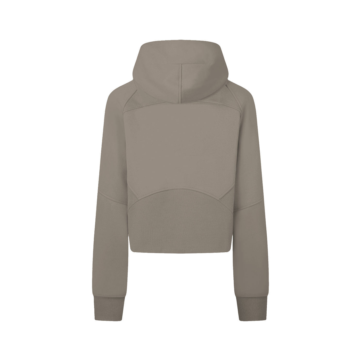 THÉVA Cropped Zip-Through Hoodie