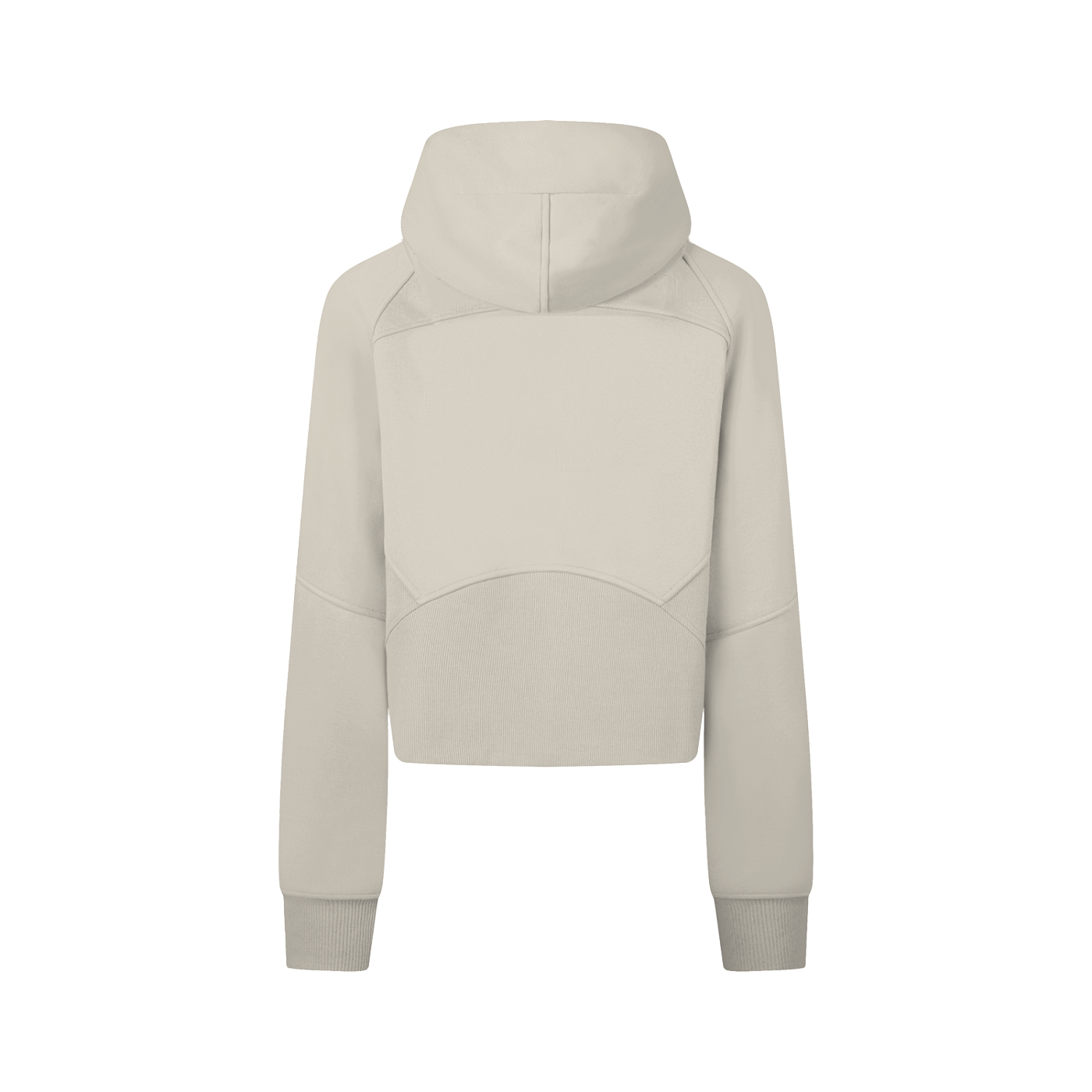 THÉVA Cropped Zip-Through Hoodie