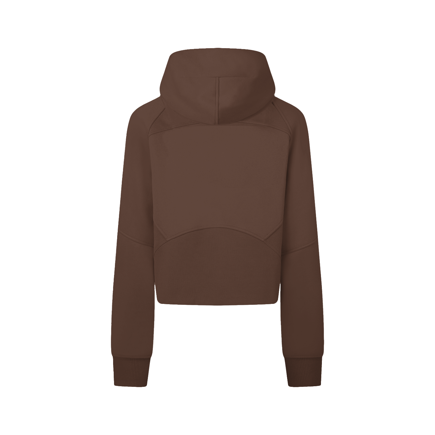 THÉVA Cropped Zip-Through Hoodie